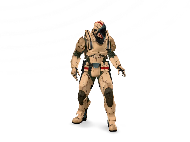 Sample rigged 3D avatar, an example of the characters you can create on CORPORE